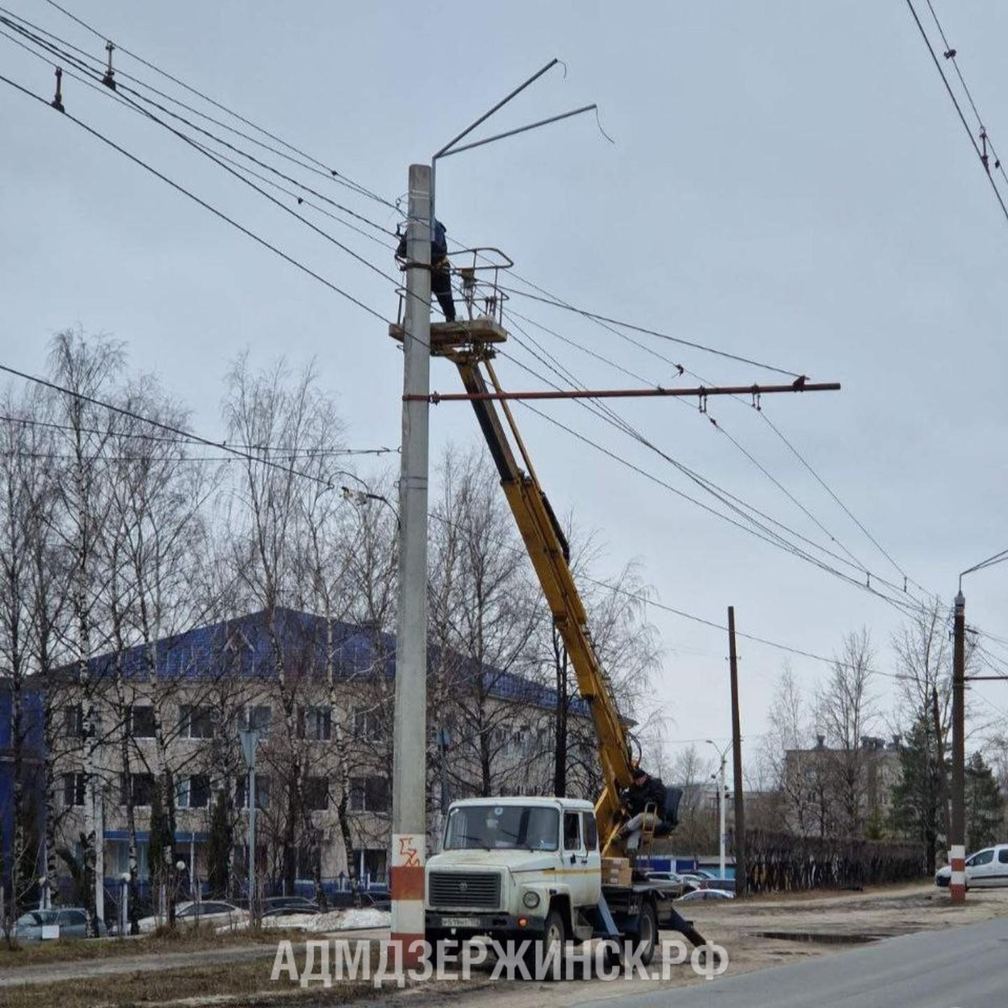 В Дзержинске заканчивается монтаж линии уличного освещения вдоль  Нижегородского шоссе - Администрация города Дзержинска